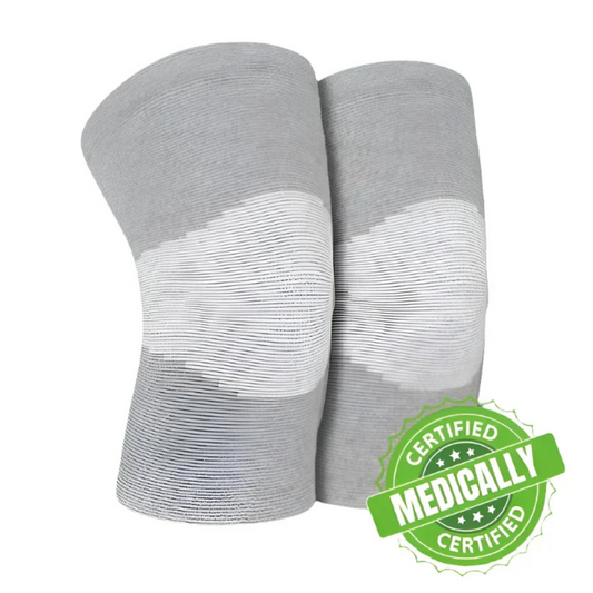 Bamboo Compression Knee Sleeves for Men/Women (Pack of 2)